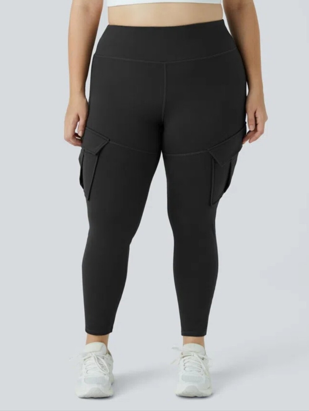 HALARA Black High-Waist Cargo Leggings